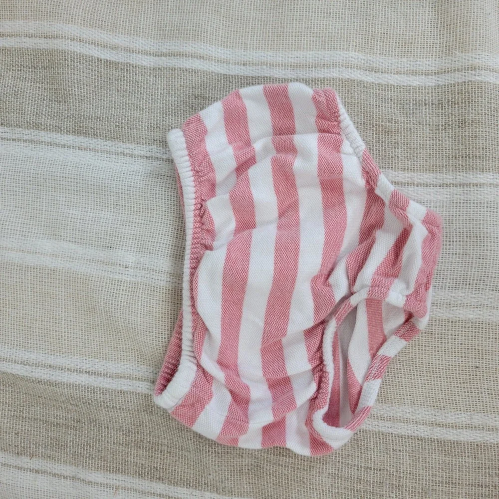 Ralph Lauren Polo Dress With Bloomers Size 3 Months 100% Cotton Striped Preppy